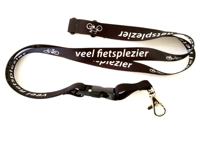 Key koord zwart met opschrift "veel fietsplezier" - thumbnail