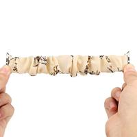 Elastisch scrunchie nylon bandje - Bloemenprint donker - Geschikt voor Apple Watch 38mm / 40mm / 41mm / 42mm - thumbnail