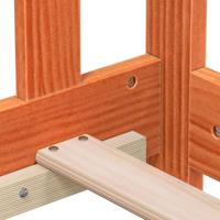 Slaapbank 90x200 cm massief grenenhout wasbruin - thumbnail