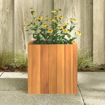 VidaXL Plantenbak 25x25x25 cm massief acaciahout