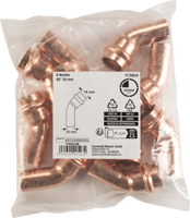 Cornat Perskoppeling Boog 45Gr 18Mm 10St - TP650318B - thumbnail