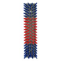Veeborstel nylon blauwroodblauw 50x10cm - thumbnail