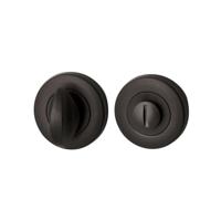 Hardbrass Artax toilet-/badkamersluiting rond 8mm - PUURzwart - thumbnail