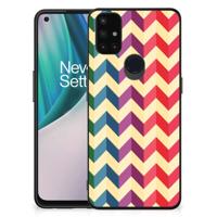 OnePlus Nord N10 5G Back Case Zigzag Multi Color - thumbnail