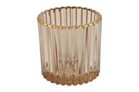 Decostar Countryfield Theelichth ro Roffe L bruin - thumbnail