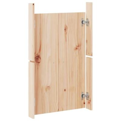 Kastdeurtjes voor buitenkeuken MEPPEL 2 st 50x9x82 cm grenenhout