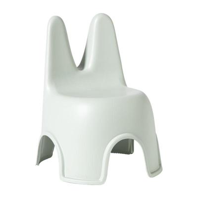 Kinderstoel Babs met konijnenoortjes - groen - 46x40x34 cm