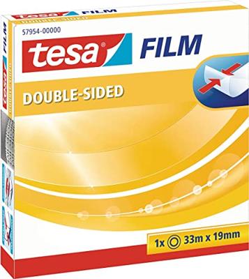 Dubbelzijdig plakband tesafilm® 33mx19mm transparant | 6 stuks