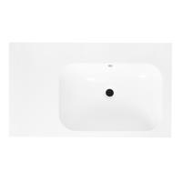 Wastafel Best Design tbv Splash Meubels 80cm Zonder Kraangat Glans Wit - thumbnail