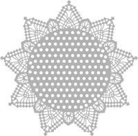 Vaessen Creative • mask stencil 30x30cm dots with edges - thumbnail