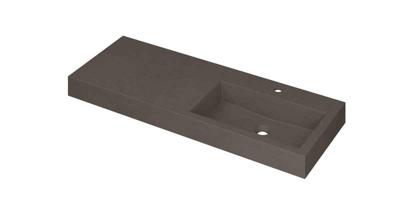 Wastafel INK Momento 1200x450x90 mm Quartz beton 3421449