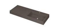 Wastafel INK Momento 1200x450x90 mm Quartz beton 3421449 - thumbnail