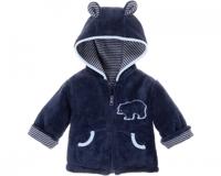 Playshoes fleece jasje met capuchon junior licht - thumbnail