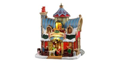 Santa s petting zoo b/o (4.5v) Kersthuisje LEMAX - Lemax