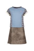 Like Flo Meisjes jurk colourblock - Panter Ikat - thumbnail