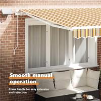 VidaXL Inklapbaar zonnescherm multikleur 300 x 250 cm stof en staal - thumbnail