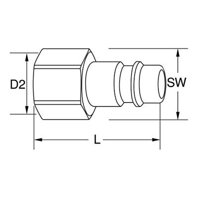 KS Tools 515.3492 5153492 Perslucht-steeknippel 1 stuk(s)
