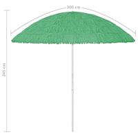 VidaXL Strandparasol hawaï 300 cm groen - thumbnail