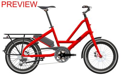 Tern elektrische compactfiets "quick haul p5i" (#1) ebike quick haul p5i 5sp red
