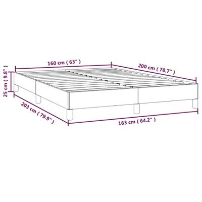 Bedframe kunstleer crmekleurig 160x200 cm