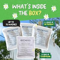 Ecoegg Navulling wasbal - fresh linen - 70 wasjes - thumbnail