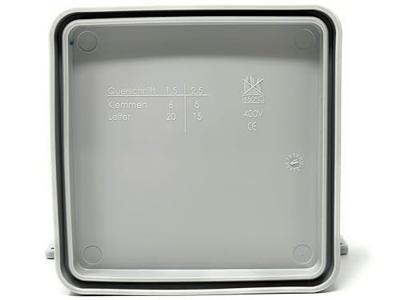 F-Tronic E113 Aftakkast (l x b x h) 85 x 85 x 40 mm Lichtgrijs IP54 10 stuk(s)