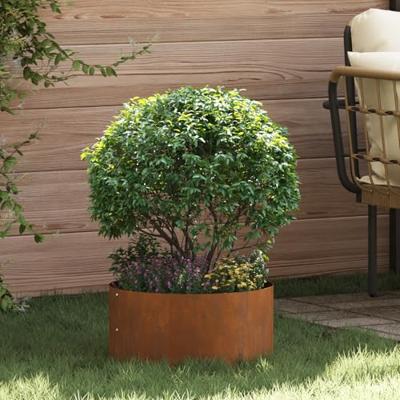 VidaXL Plantenring bruin 40 x 40 x 20 cm cortenstaal VidaXL Plantenring bruin 40 x 40 x 20 cm cortenstaal