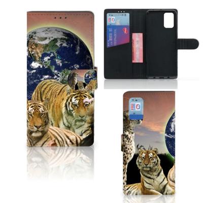 Samsung Galaxy A02s | M02s | Telefoonhoesje | Met pasjeshouder | Roofdieren Samsung Galaxy A02s | M02s | Telefoonhoesje | Met pasjeshouder | Roofdieren
