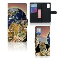 Samsung Galaxy A02s | M02s | Telefoonhoesje | Met pasjeshouder | Roofdieren - thumbnail
