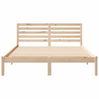 Bedframe met hoofdeinde Bruin 140 x 200 cm Massief grenenhout - thumbnail