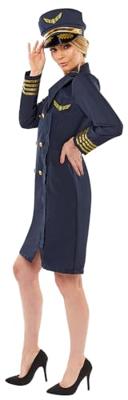 Kapitein Kostuum Dames Blauw - thumbnail