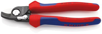 Knipex Kabelschaar met openingsveer met meer-componentengrepen 165 mm - 9522165