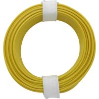Donau Elektronik 105-3 Schakeldraad 1 x 0.20 mm² Geel 10 m - thumbnail