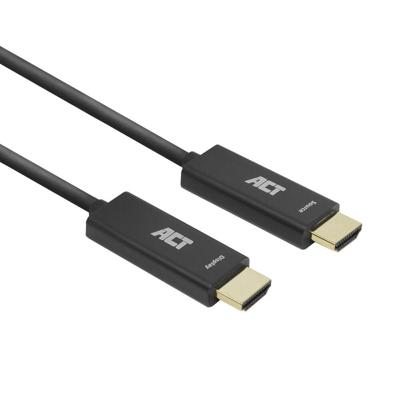 ACT AK3888 HDMI Premium High Speed 4K Active Optical Cable v2.0 LSZH | HDMI-A male - HDMI-A male | 10 meter
