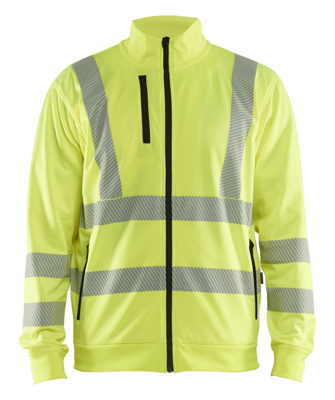 Blåkläder High-Vis Sweatshirt met rits 35632538 | High-Vis Geel | Maat M - 7330509832196