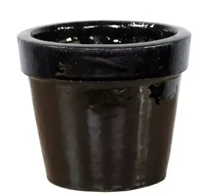 Mega Collections Bloempot Basis Geglazuurd Ø47xH39 cm Zwart