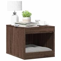 VidaXL Kattenbakkast 47x59x42 cm bewerkt hout bruin eikenkleurig - thumbnail