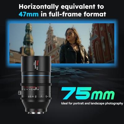 Sirui 75mm T2.9 1.6x Full-Frame Anamorphic lens (E-mount)