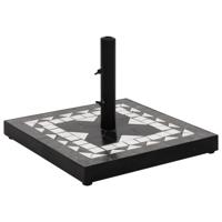 Parasolvoet vierkant 12 kg zwart en wit - thumbnail