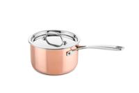 DUCQ Steelpan met deksel - inductie - koper - ø 16 cm / 1,5 liter - thumbnail