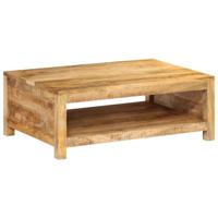 Salontafel 80x55x30 cm massief mangohout - thumbnail