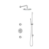 Hotbath Buddy - Inbouw Regendoucheset - 2 Stopkranen - Thermostatisch - Wandarm 35 cm - Hoofddouche 250 mm - Staafhanddouche - Glijstang 900 mm - Waterbesparend - V01 - thumbnail