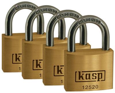 Kasp K12520D4 Hangslot 20 mm Gelijksluitend Goud-geel Sleutelslot