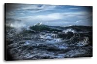 Schilderij -Woeste Noordzee, 2 maten. premium print, wanddecoratie - thumbnail