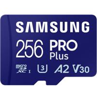 Samsung PRO Plus microSDXC-kaart 256 GB A2 Application Performance Class, v30 Video Speed Class, UHS-I Incl. SD-adapter - thumbnail
