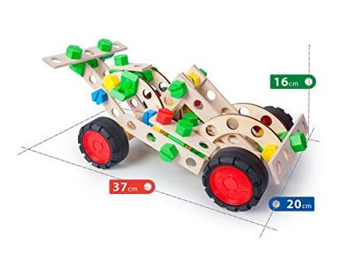 Constructor Junior 3in1 Sportauto 107 stuks Constructor Junior 3in1 Sportauto 107 stuks