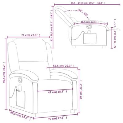 Massagestoel verstelbaar stof wijnrood