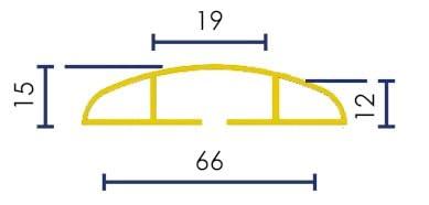 VISO Kabelbrug CPB653 PVC Grijs Aantal kanalen: 4 3000 mm Inhoud: 1 stuk(s)