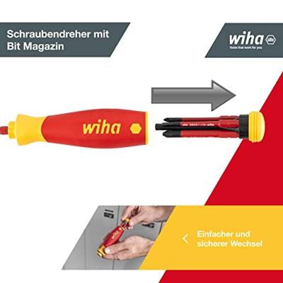 Wiha 45296 | PocketMax® electric | Schroevendraaier met bitmagazijn | 4 slimbits - 45296 - thumbnail