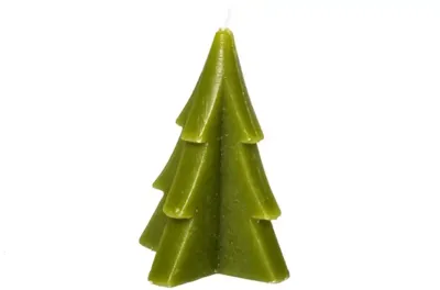 Home Society kaars kerstboom 9x12cm groen 1 stuks